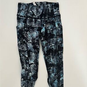 lululemon athletica Blue Patterned Leggings